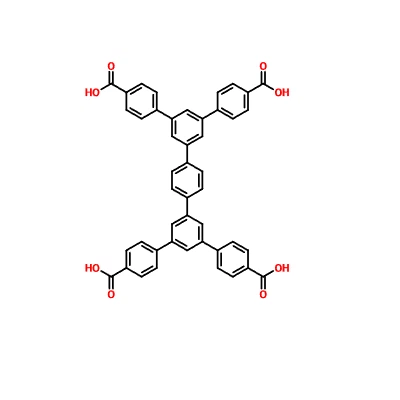 CAS: 1816997-25-7 [1,1':3',1'':4'',1''':3''',1''''-Квінквефеніл]-4,4' '''-дикарбонова кислота, 5',5'''-біс(4-карбоксифеніл)-