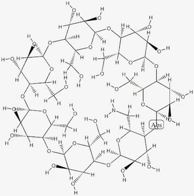 CAS:29390-67-8|6-Монодезокси-6-моноаміно-бета-циклодекстрин
